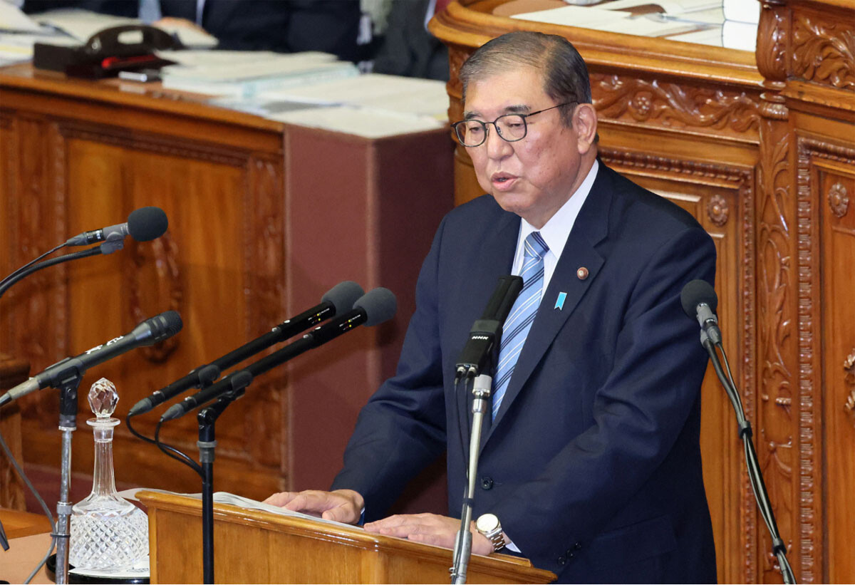 昨年11月の所信表明演説で「103万円の壁」引き上げ表明する石破総理