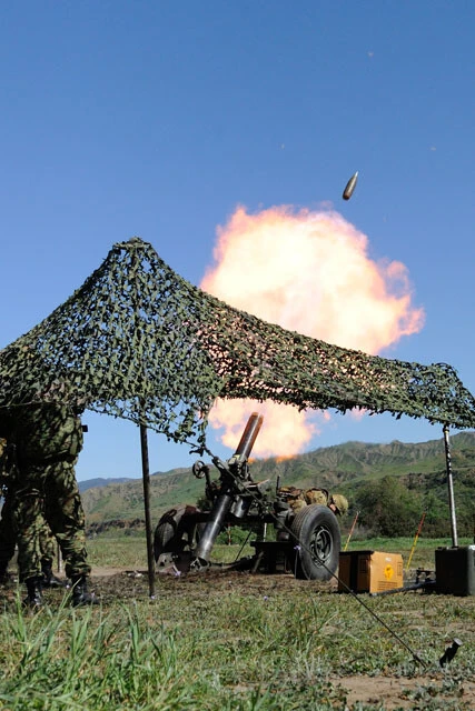 写真は120mm迫撃砲だが、このシミュレーションでは81mmが炸裂する（写真／柿谷哲也）