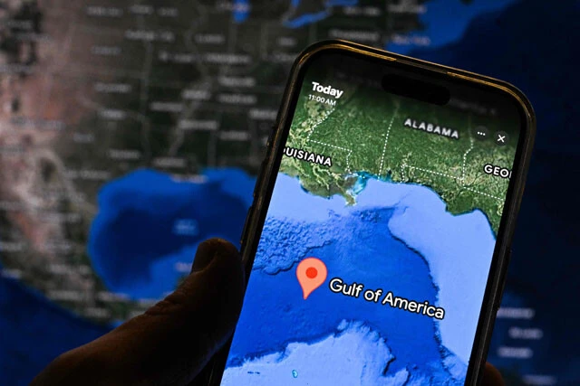 アメリカ国内からGoogleマップを開くと、「Gulf of America」（アメリカ湾）と表示されるよう仕様が変更に