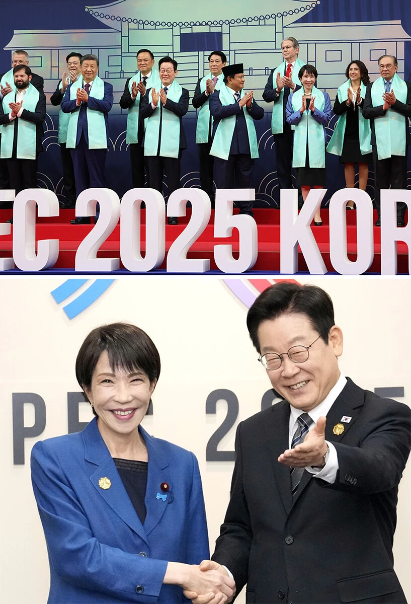 【10月30日 APEC（アジア太平洋経済協力会議）】日韓首脳会談慶州で開催されたAPEC（アジア太平洋経済協力会議）では、高市首相が各国首脳と親密にスキンシップを取る姿が話題に。同日の日韓首脳会談では、日米韓の連携の重要性を改めて確認した