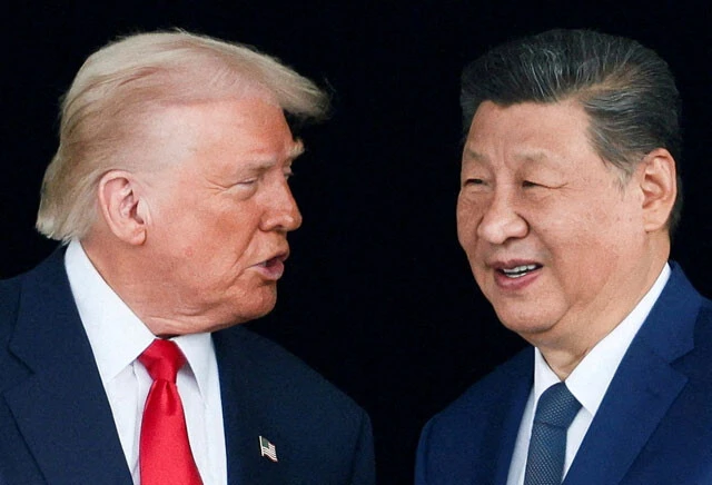 5月14、15日に開かれたトランプ米大統領（左）と習近平中国国家主席（右）の米中首脳会談の中身によっては日本の立場が危うくなる可能性も