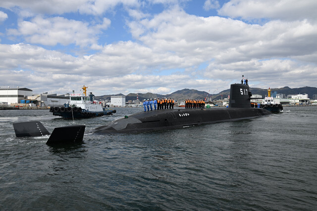 海自の潜水艦「ちょうげい」。太平洋防衛の海中戦力の要だ