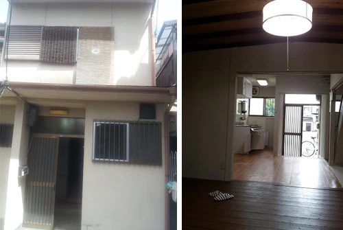 京都市北区の物件。家賃4万9千円で貸し、オーナーからは1年間無償で借りた後、現在は4万1千円支払っている。