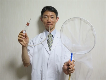 害虫防除技術研究所代表の白井良和氏。虫よけ剤の開発や蚊捕獲器の試験などを行う