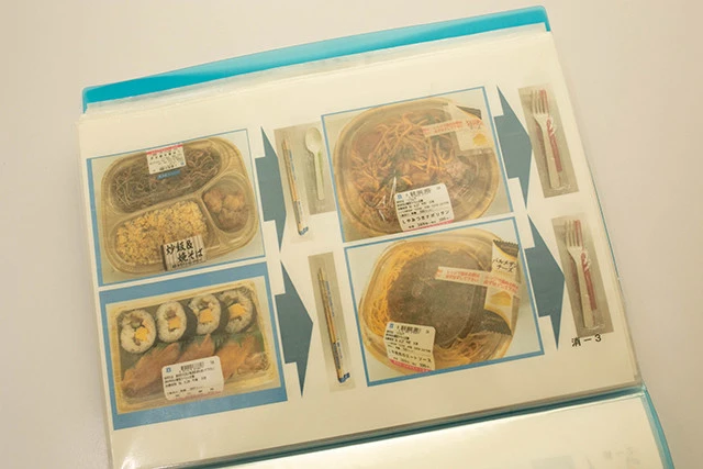 各お弁当によって箸・スプーン・フォークのどれを付けるか、具体的な例がいくつもある