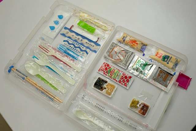 商品に付ける消耗品の数々