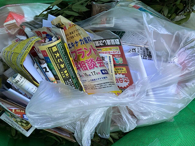 紙は可燃ごみじゃなくて古紙の日に出せば、燃えるゴミは減る!