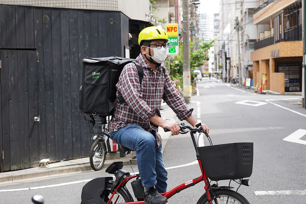 自転車 ブリヂストン Uber配達員 - 自転車