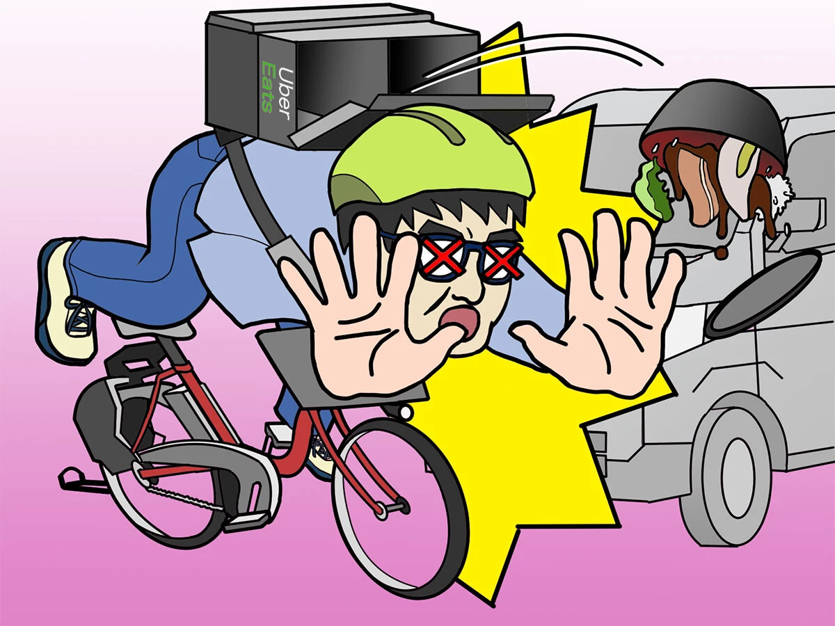 ウーバーイーツ配達員が交通事故に遭ったら補償はどうなる？