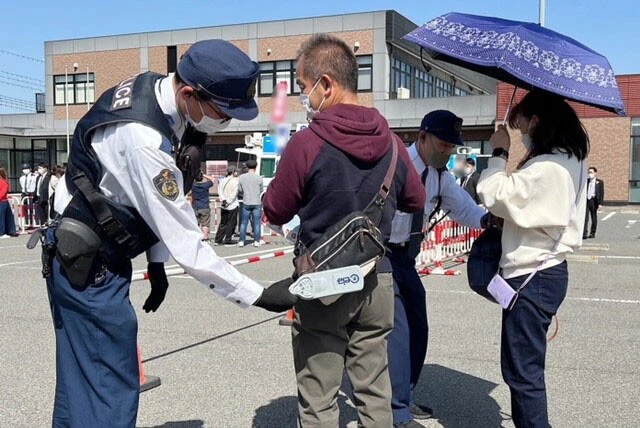 和歌山での爆弾事件以降、演説会場では警備が強化された