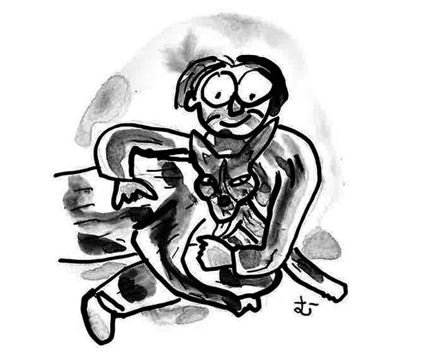 【アナバスとの運命の出会い。求愛行動で生まれた葛藤。オオカミに魅了された理由】このシリーズの書き出しは「私はオオカミに惚れている。愛していると言っていい」というものだった。そしてアラスカで出会ったオオカミ犬の「アナバス」。床に横たわったムツゴロウさんにアナバスが体を密着させ、求愛行動を取ってくる。そこには葛藤が......