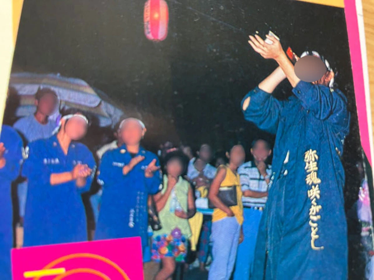 地元の祭に参加していたレディースたち