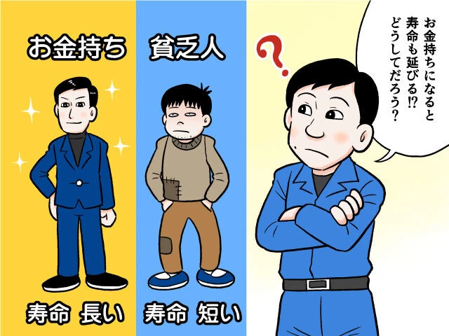 どうしてお金持ちのほうが寿命が長いのか？