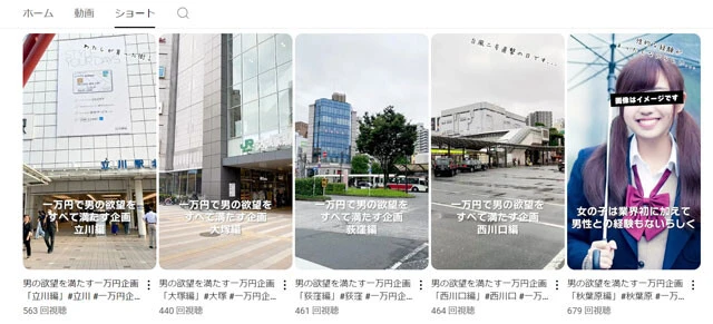 バズった「男の欲望を満たす一万円企画」シリーズが始まったのは2021年ころ。コロナ禍を機に、粘膜接触のない風俗店を取り上げようと始まったそう。現在は『ぽんたまんれこーど -1.0』のショート動画にアップされている