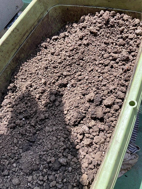 我が家のコンポスト。生ゴミをこの中に埋めると分解されえ消えてなくなります