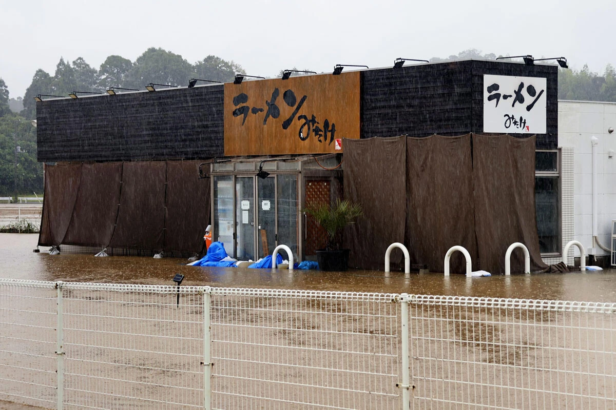 9月6～7日の大雨で2度目の被害に遭った「ラーメンみたけ」。このときは10～20㎝の浸水だった