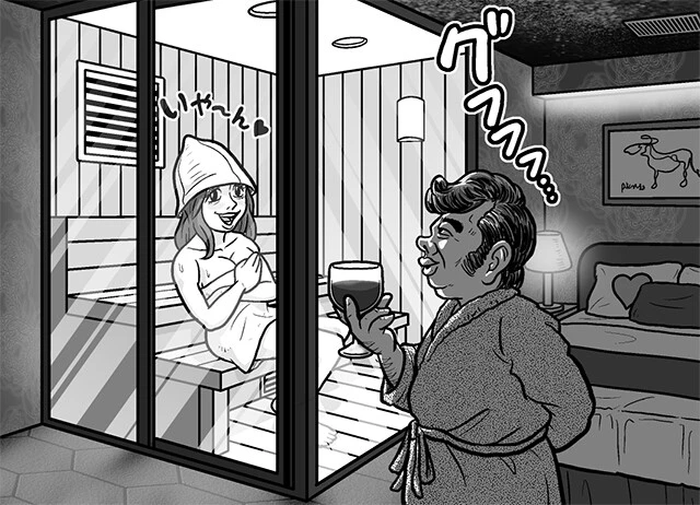 「この後ホテル行こう！じゃなく、実は会員制のいいサウナがあるんだよ！なら女のコも誘いやすいと富裕層に人気」（C氏）