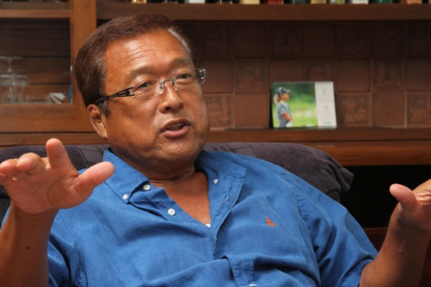 自身のプロレスの試合同様、スマートなゴルフを好むという木戸さん