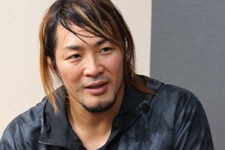 取材は練習後だったが、疲れを見せずドーム大会を熱く語る棚橋