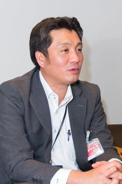 安倍井寛(あべい・ひろし)氏。ワシントン州立大卒。阪神タイガースで通訳、東京ヤクルトスワローズでコンディショニングコーチなどを経て東北楽天ゴールデンイーグルスに入団。スカウト部長を経て14年シーズンから現職