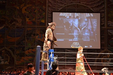 元井美貴さんイチオシのカベルナリオ選手。ほぼ原始人キャラで人気上昇中!