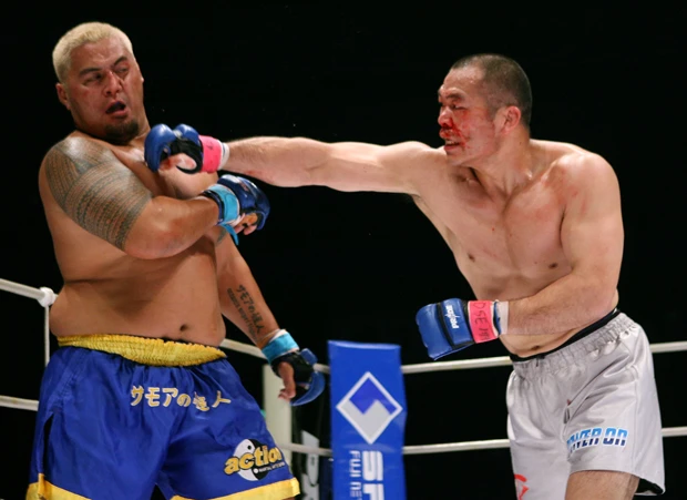 2006年、「PRIDE無差別級GP」におけるマーク・ハント戦で引退した高阪。45歳になっても刀は錆びついていない!?