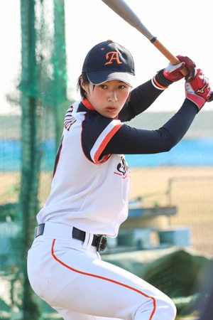 「打撃が一番の武器」と本人が話すように、体の線は細いながら、打撃練習では鋭い打球を飛ばす
