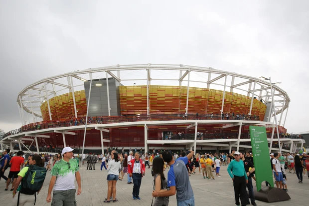 競技が行なわれるスタジアムはきれいなのだが……