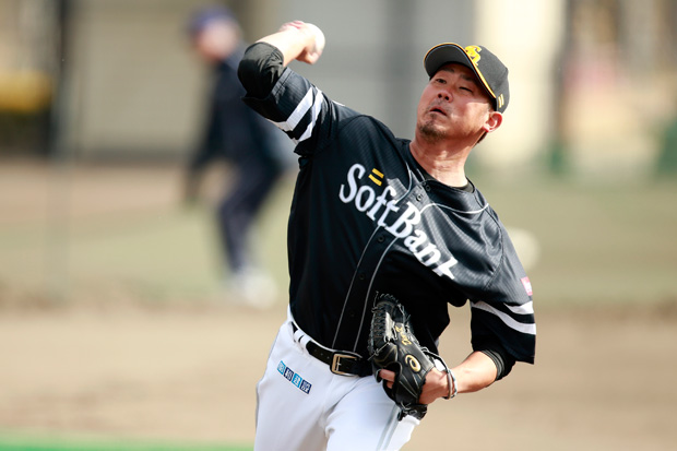 今、目指しているのは腕を強く振るということだと語る松坂大輔