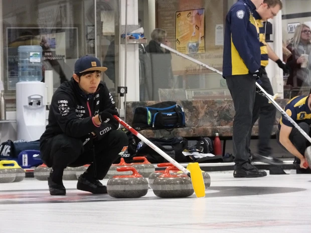 スキップを務める両角兄弟の兄・友佑。攻撃的なスタイルを武器にする日本代表の頭脳ともいえる存在だ