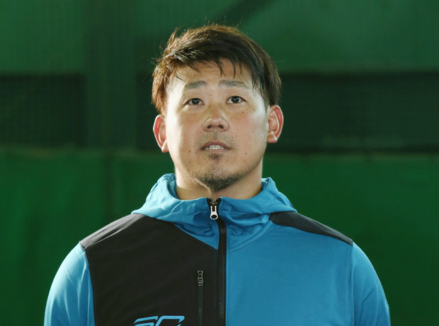 1月23日、ナゴヤ球場の室内練習場で行なわれた入団テストに合格した松坂大輔投手。背番号は「99」になる見通し。