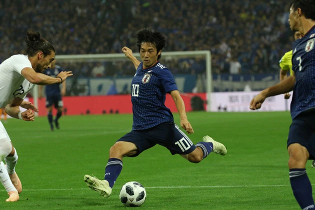 左サイドからのキレッキレのドリブルで、ウルグアイ守備陣を翻弄した中島翔哉