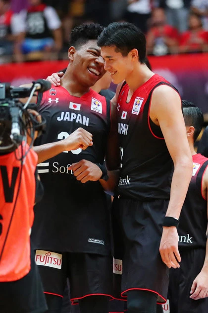 チームに勢いをもたらした渡邉(右)と八村(左)の不在は濃厚だが、ほかの選手は「ふたりがいないから負けたと言われたくない」と意気込む