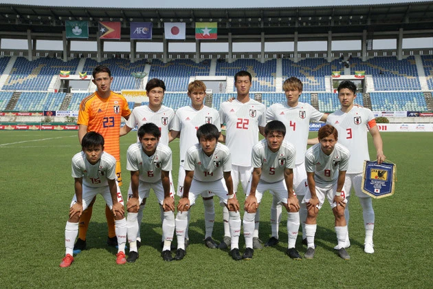 東京五輪1次予選のU-23選手権にも出場した久保(前列左端)らと共に、東京五輪での活躍が期待される橋岡(後列左から2番目)