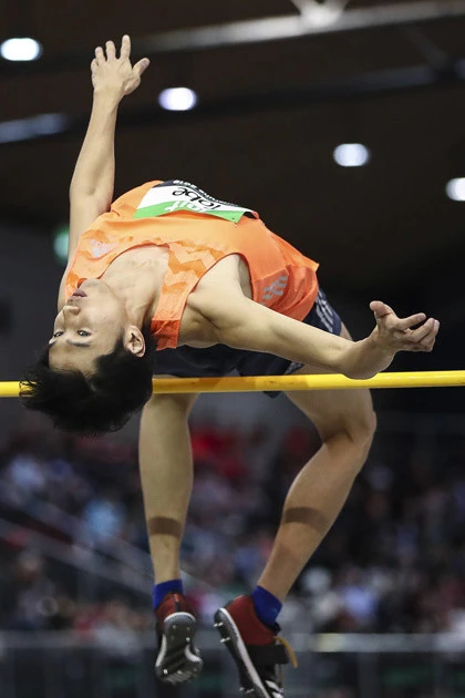 今年2月に、走り高跳びの日本新記録となる2m35をクリアした戸邉。世界選手権で、目標とする2m40超えでの優勝なるか