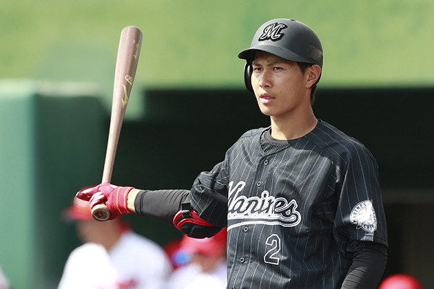 昨年は開幕１軍入りを果たすも、思うような活躍ができなかった藤原。パワーとスピードに磨きをかけて出場機会を増やし、そこで結果を残したい