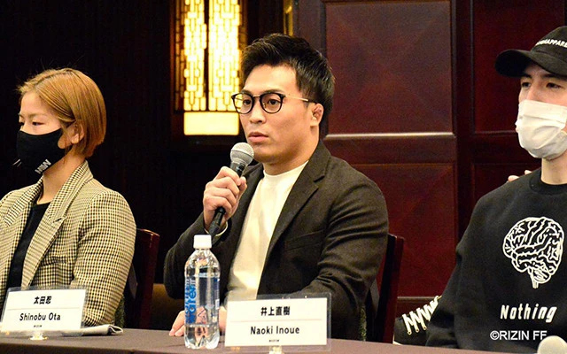 「SNS等で『MMAは甘くないぞ』と言われているが、僕自身(甘くないと)感じているし覚悟を持ってMMAに転向してきている。年末は負ける気はない」(12月2日の記者会見にて)