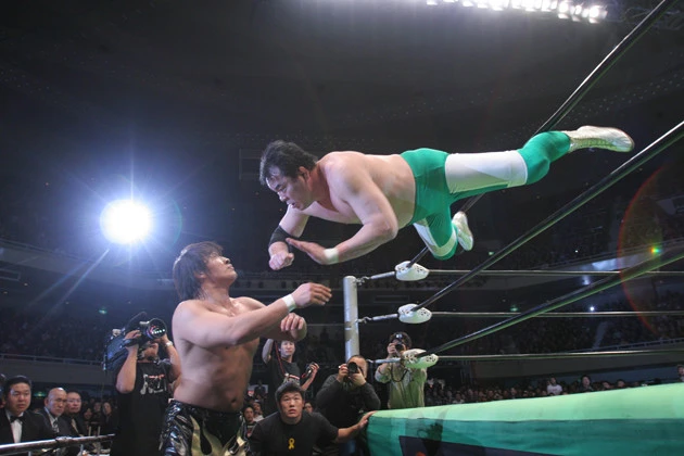 06年にGHCヘビー級王座を初戴冠。師である三沢光晴ともタイトルをかけて闘った