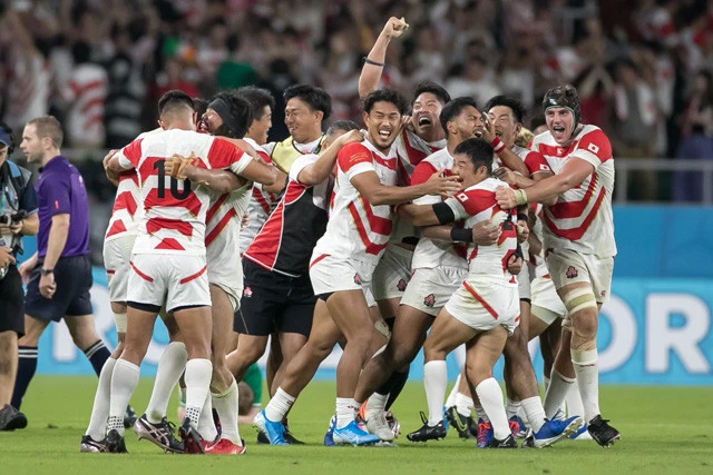 ２０１９年の日本大会で初のベスト８進出を果たした日本代表。２年後も歓喜の瞬間を味わうために強化を進めていく