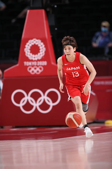 五輪新記録を樹立したアシスト、スピードで注目された身長162cmのPG町田。FIBAが発表した「オールスター・ファイブ」にも選ばれた