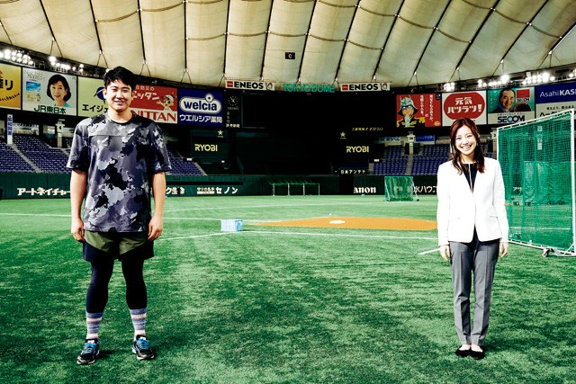 球界の絶対的エース・菅野智之選手(左)にスポーツキャスター・中川絵美里氏が肉薄!