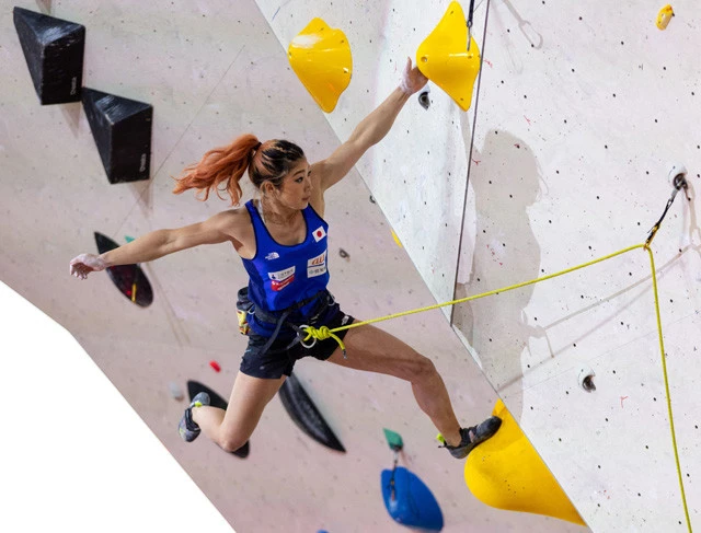 高さ15mの壁をふたりが同時に登って速さを競う「スピード」、高さ約4mの壁を時間内にいくつ登れるかを競う「ボルダリング」、時間内に高さ12m以上の壁のどの地点まで登れるかを競う「リード」。東京五輪では3種目の総合成績を争う。8月4日に予選、6日に決勝の予定