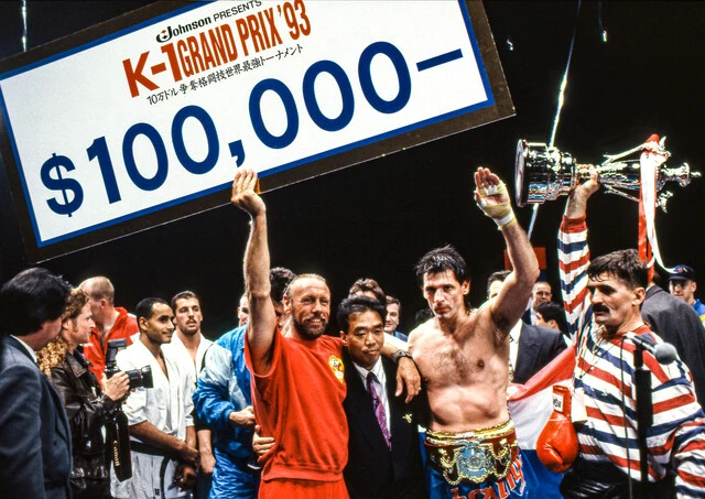 1993年4月30日、代々木第一体育館で行なわれた第1回K-1。当時は斬新だった8人のワンデー・トーナメントを制したのは、日本では無名のクロアチア人、ブランコ・シカティックだった
