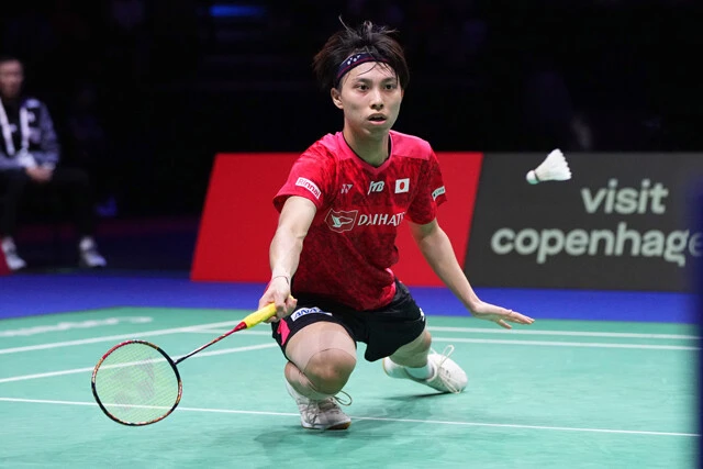 日本男子シングルスの新エース、日本大学4年の奈良岡。5月以降の大会で決勝進出が1度、4強が4度、8強が2度と安定した成績を残している