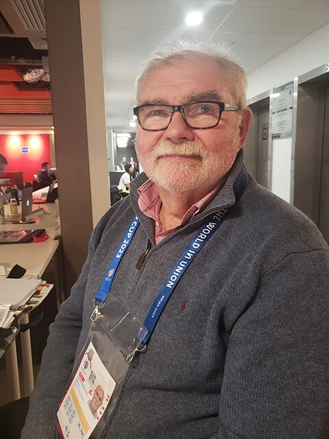 アイルランド出身で、英国放送協会「BBC」実況アナウンサーのジム・ニーリー氏