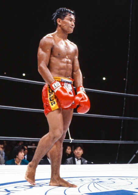 90年代を通し、ムエタイの看板を背負いK-1をはじめ日本のリングで激闘を残したチャンプア(写真/長尾 迪)