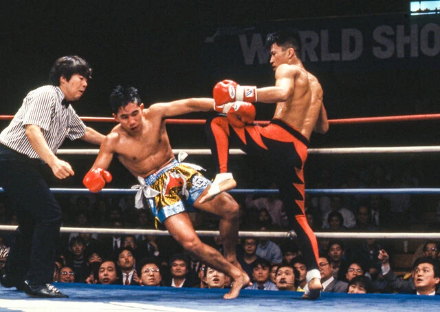 1994年11月22日、吉鷹は当時UWFインターナショナル所属でISKA世界王者の大江慎に判定勝利