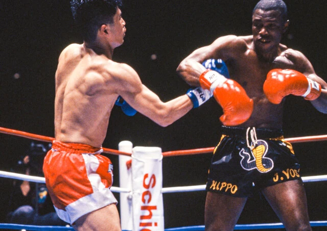 オランダの名門ボスジムの看板選手だったヒポリット(右)。K-1ではチャンプア・ゲッソンリットにもKO勝利している