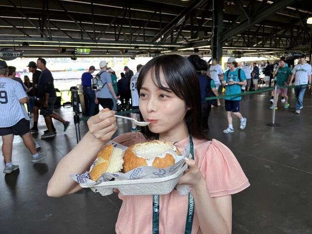 シアトル名物のクラムチャウダー。美味しくて毎日、仕事の合間をぬって食べていました。