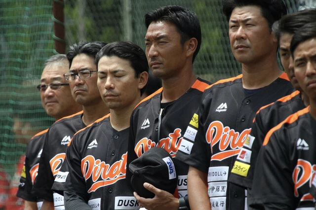 弓岡監督(左端)も正田(左から5人目)に全幅の信頼を置いていた